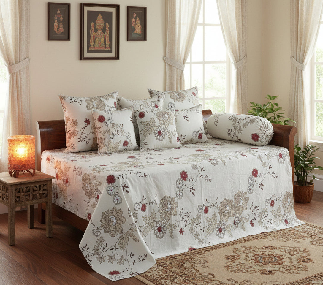 Kohinoor ā Diwan Bedsheet Set