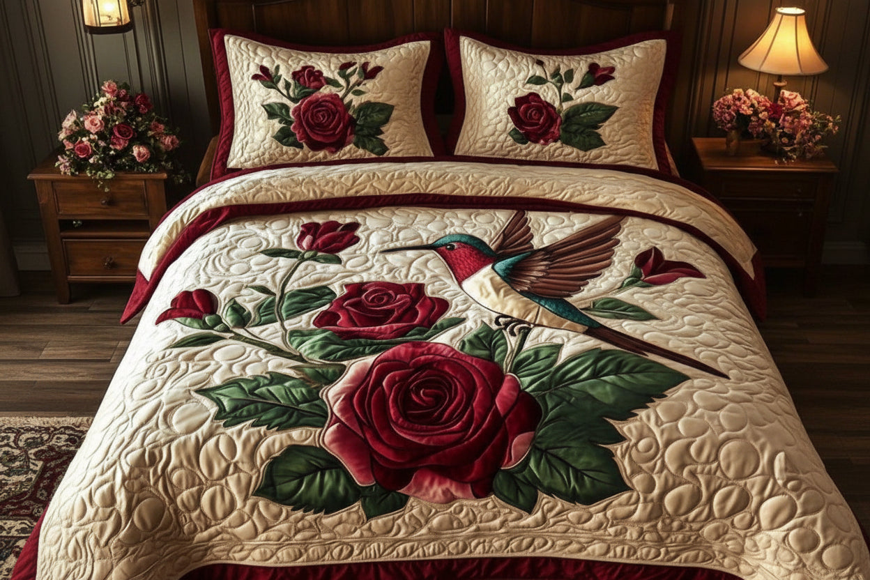 7D Bird Floral Bedsheet