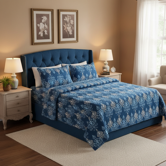 Azure Royale premium king size bedsheet