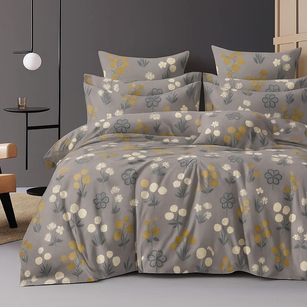 Meadow Bloom – 2 Single Bedsheets Set with Pillow Covers