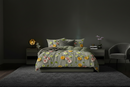BloomTheory – 7D Floral Fantasy Bedsheet Set