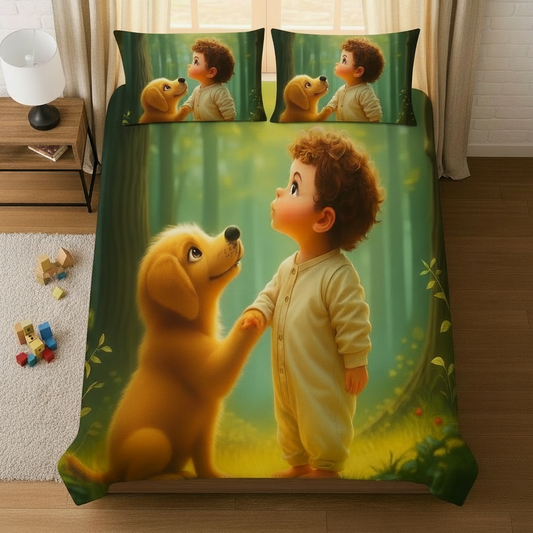 Boy & Puppy Friendship