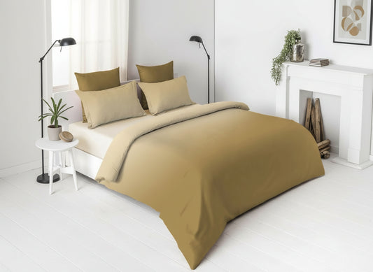 Egyptian Cotton King Size Bedsheet Set – Golden Beige