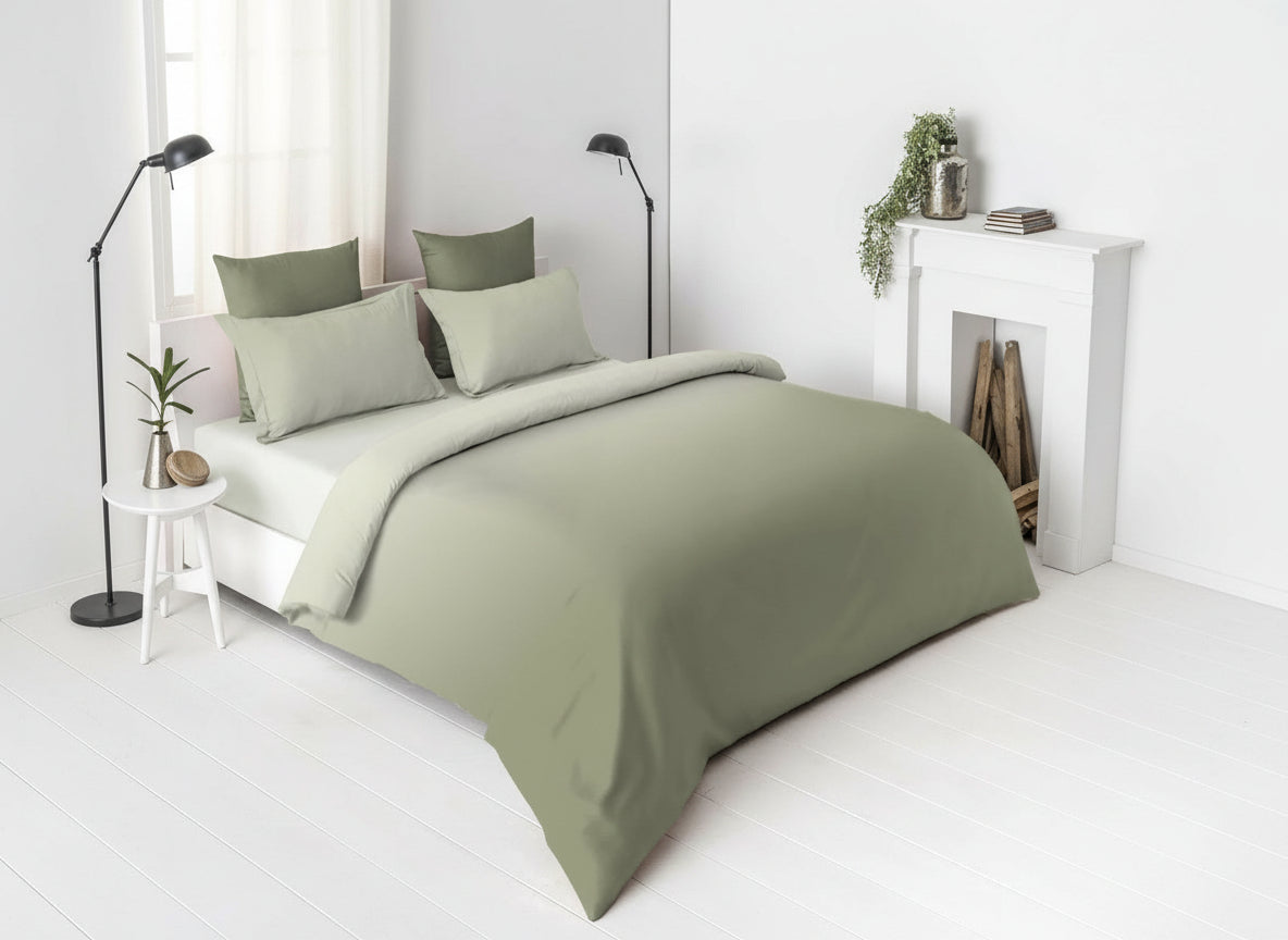 Egyptian Cotton King Size Bedsheet Set – Sage Green