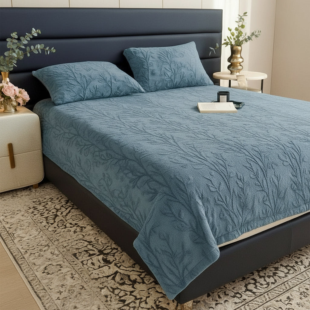 ❄️ TURKISH DELIGHT – Imported Fitted Winter Bedding Set