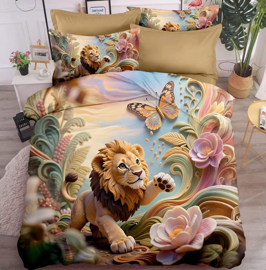 Jungle King 11D Bedsheet