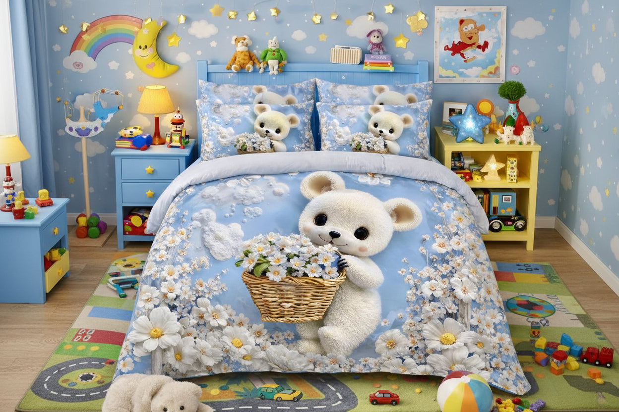 Teddy Blossom 6pc Comforter set