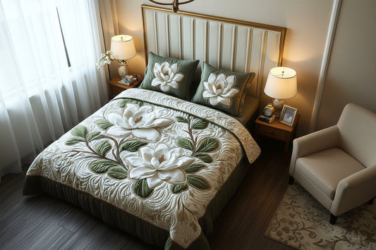 7D Emerald Floral Bedsheet