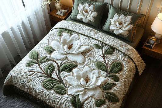 7D Emerald Floral Bedsheet