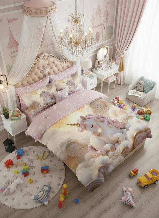 Sleepy Unicorn 11D Bedsheet